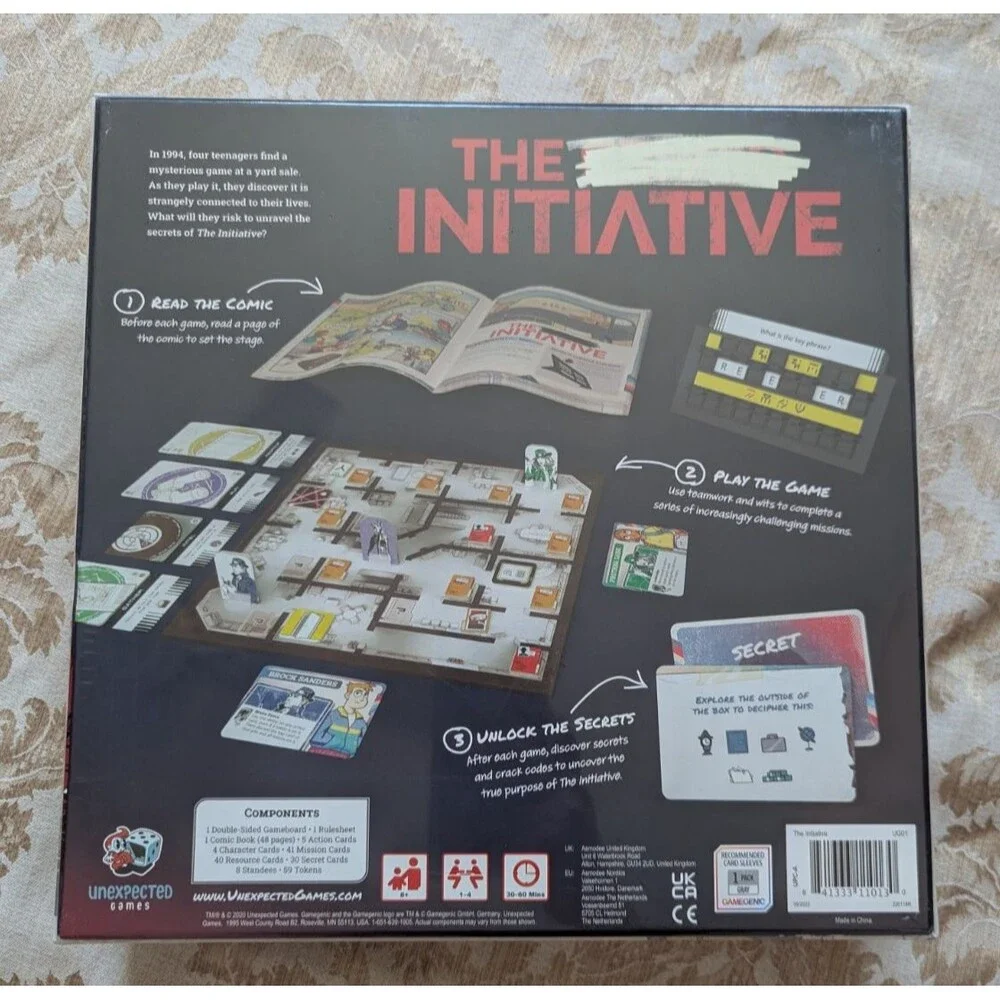 The Initiative - Cooperative Game Board (Unexpected Games) NEW 1-4 players